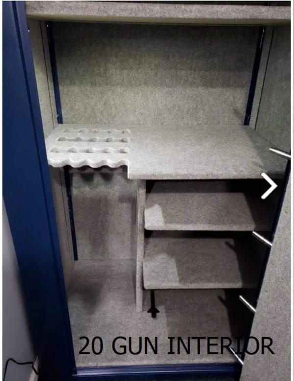 Z3 5ft safe 20 gun interior