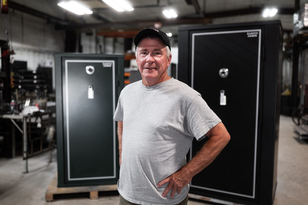 Zanotti Armor founder in the Waterloo, Iowa shop