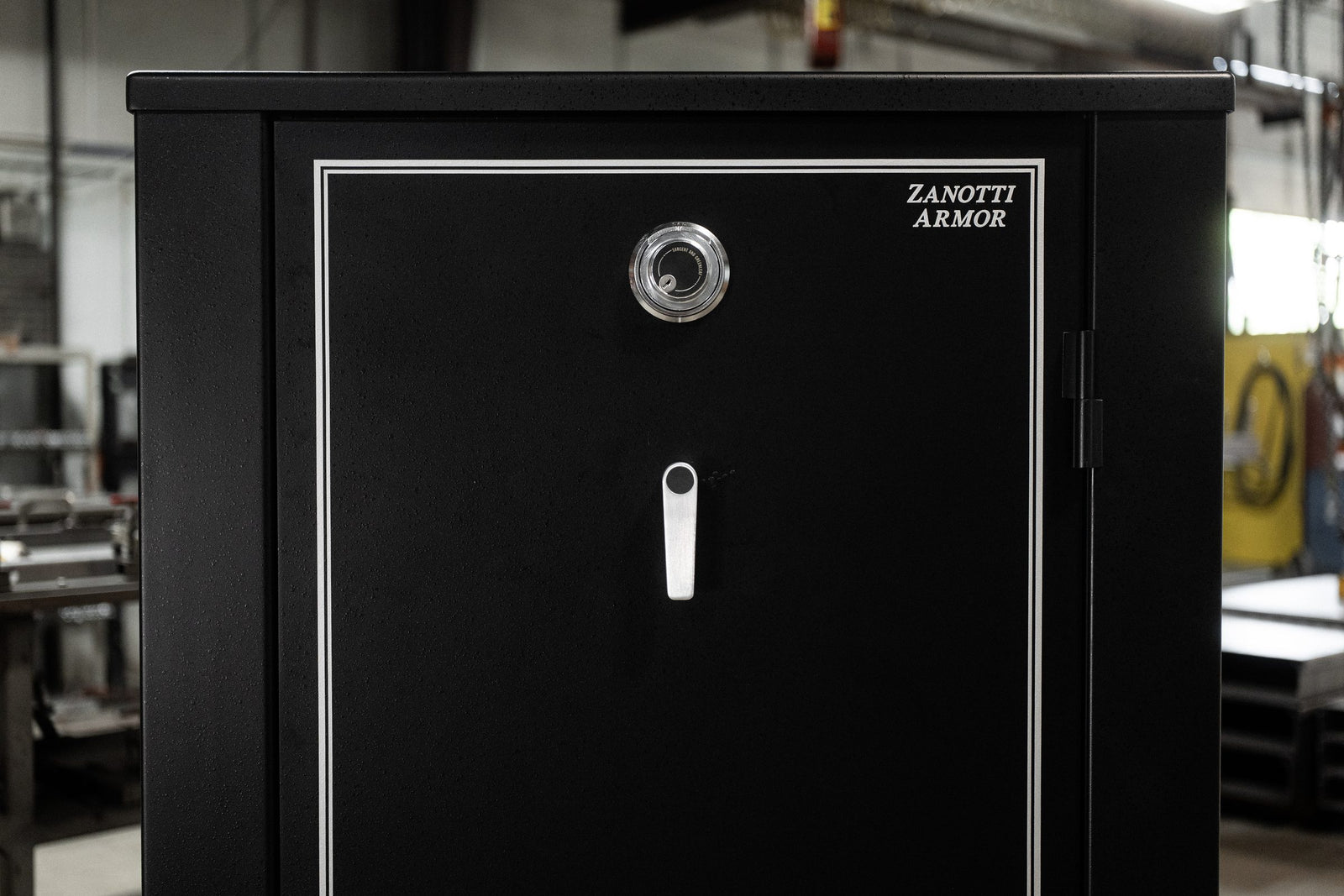Black safe, front