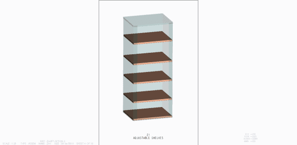 Z1 safe adjustable shelves