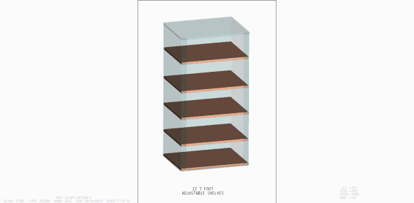 Z2 5ft safe adjustable shelves