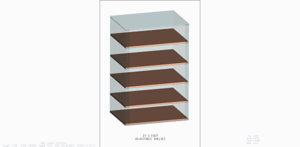Z3 5ft safe adjustable shelves
