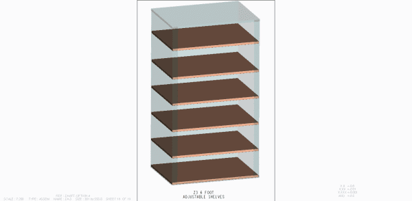 Z3 6ft safe adjustable shelves