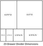 Z3 drop drawer dimensions